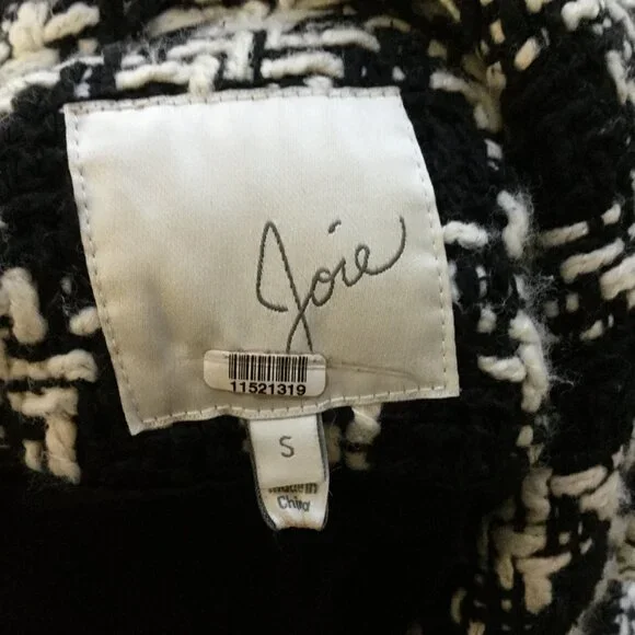 Joie Aubrielle Houndstooth Coat s - Picture 7 of 10